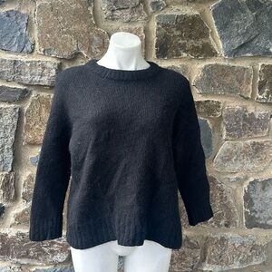 Jenni Kayne Alpaca Cocoon Crewneck Sweater in Charcoal Gray Size Small